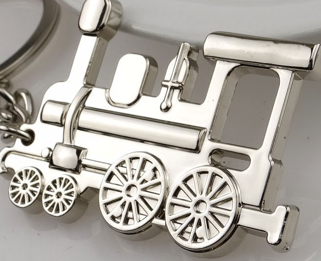 Retro Train keychain