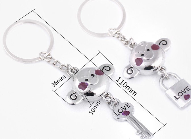 Mouth monkey lovers keychains