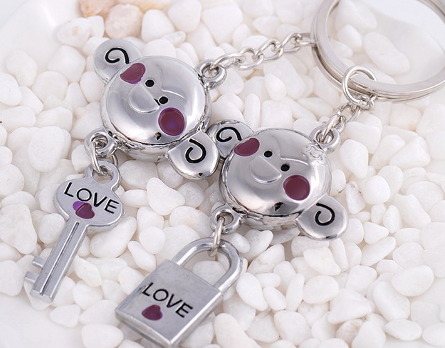 Mouth monkey lovers keychains