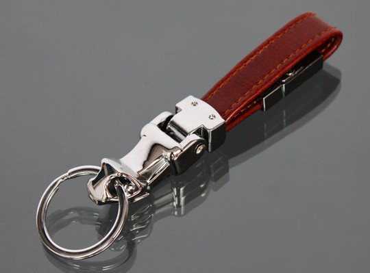 Classic alloy leopard head keychain