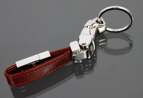 Classic alloy leopard head keychain