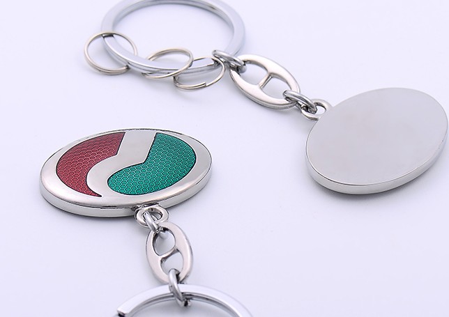 New Energy alloy keychain