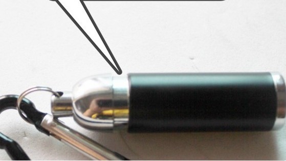 Variable focus Mini Flashlight keychain