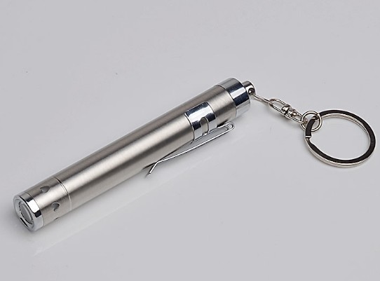 Waterproof stainless steel LED Flashlight keychain