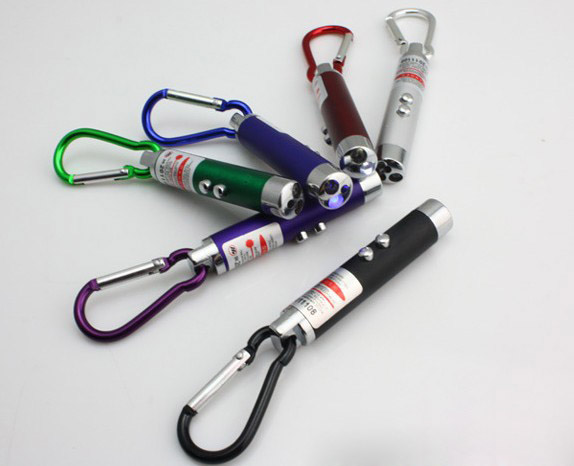 3 in 1 Multifunction laser pointer keychain