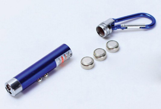 3 in 1 Multifunction laser pointer keychain
