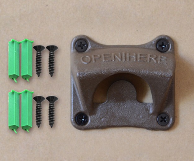 Retro fixed style bottle opener