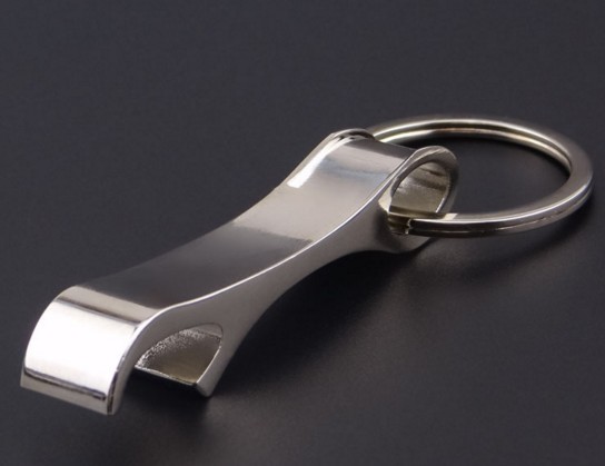 zinc alloy bottle opener keychain