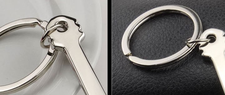 Mini guitar bottle opener keychain