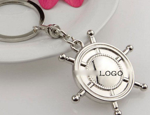 Rudder wheel keychain