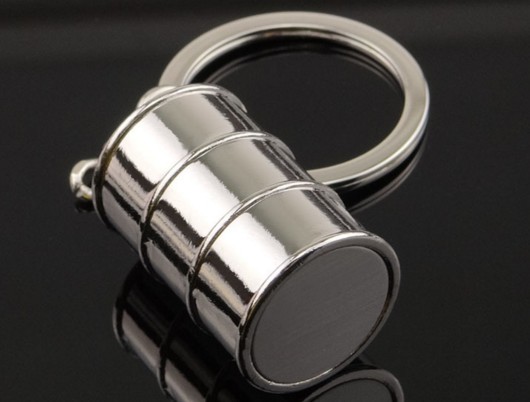 3d oil drums keychain