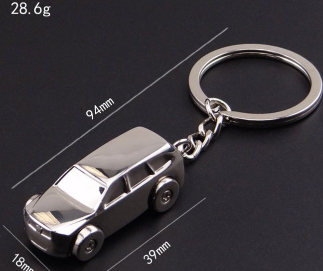 SUV Business car alloy keychain