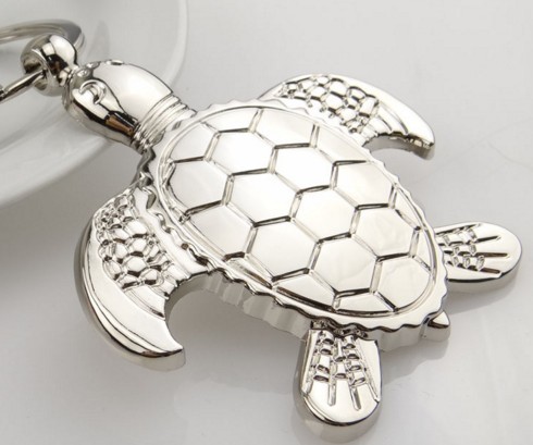 Turtle Alloy Keychain