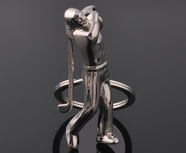 Golf Sports Memorial Keychain