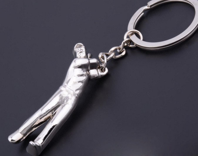 Golf Sports Memorial Keychain