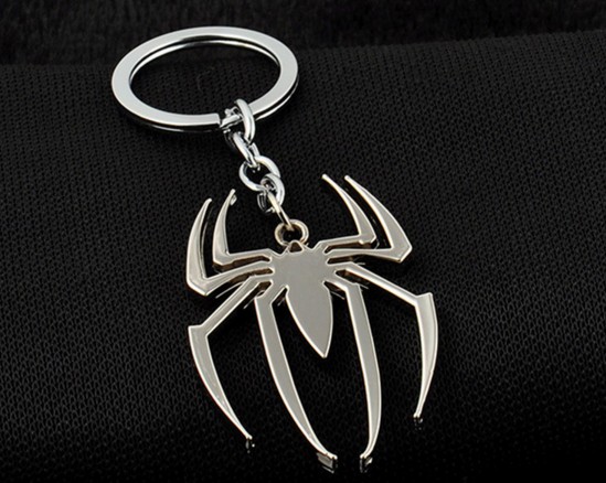 Alloy Spider Keychain