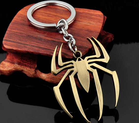Alloy Spider Keychain