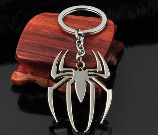 Alloy Spider Keychain