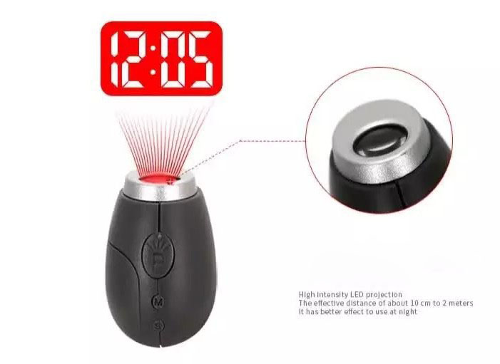 Projection Clock Mini Key Chain