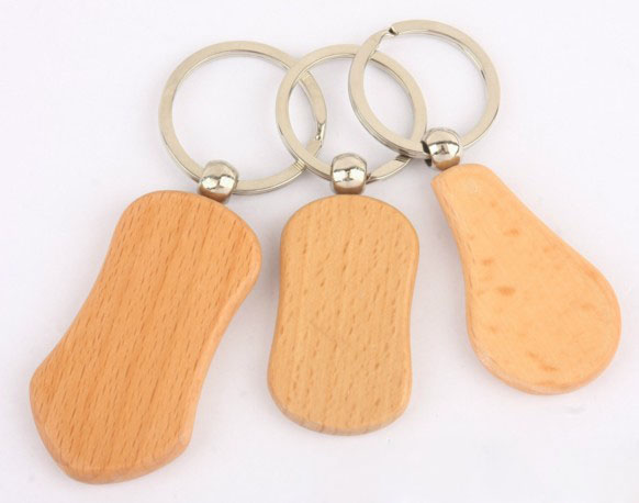 wooden watch keychain