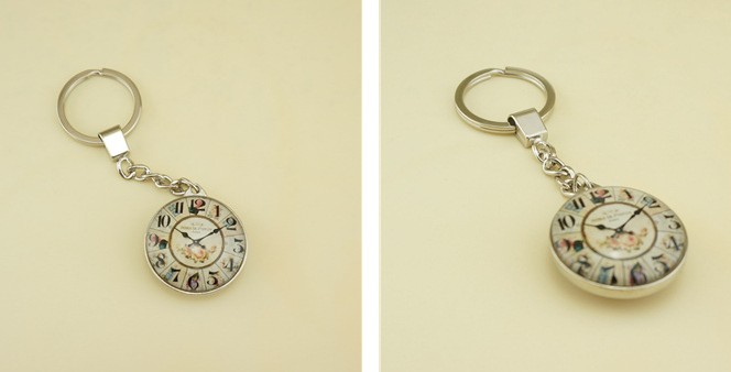 European style watch decoration Keychain