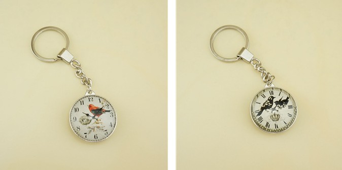 European style watch decoration Keychain