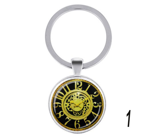 European style watch decorative alloy Keychain
