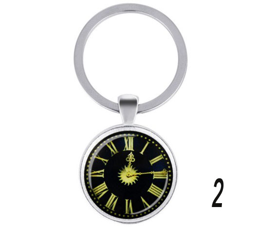 European style watch decorative alloy Keychain