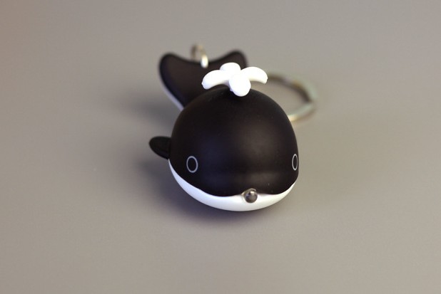 Small whale LED Keychain