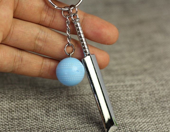 Cricket alloy keychain