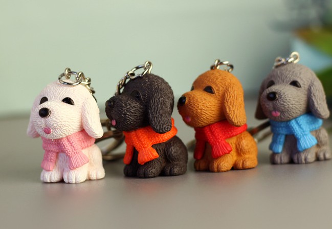 Cute dog keychain