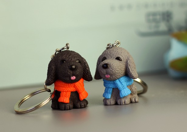Cute dog keychain