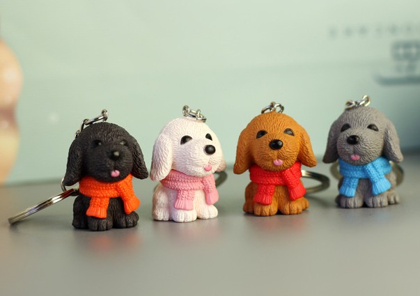 Cute dog keychain
