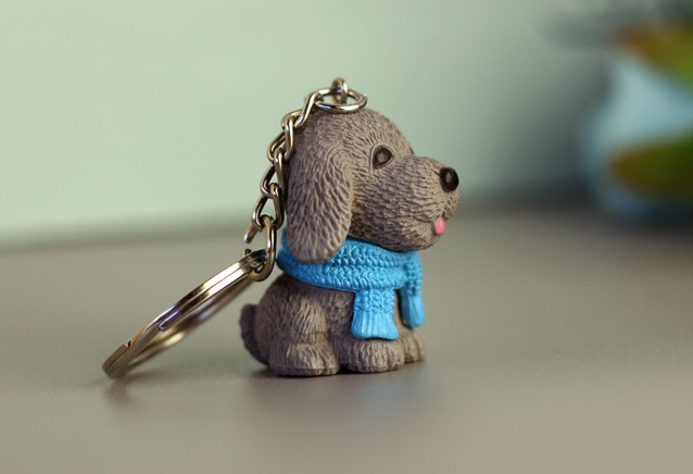 Cute dog keychain