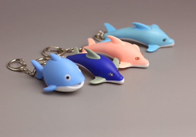 Cartoon Dolphin LED keychain
