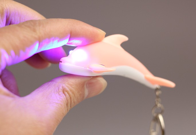 Cartoon Dolphin LED keychain