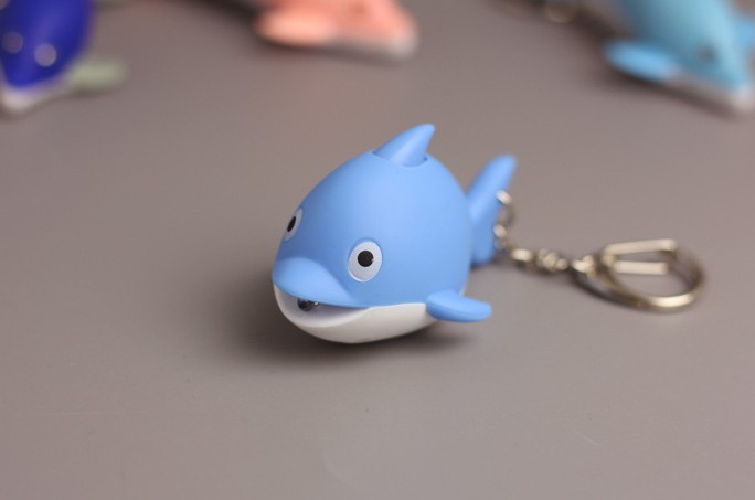 Cartoon Dolphin LED keychain
