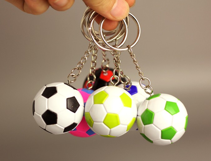Simulation football keychain
