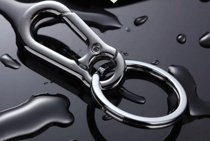 6.2~7.2cm simple alloy keychain