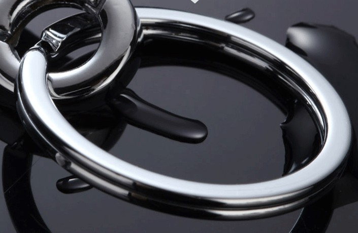 6.2~7.2cm simple alloy keychain