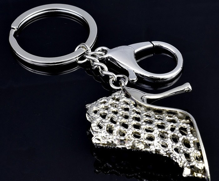 Alloy high heel keychain