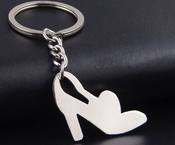 Rhinestone high heel keychain