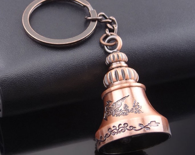 Vintage bell keychain