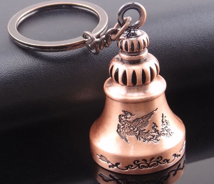 Vintage bell keychain
