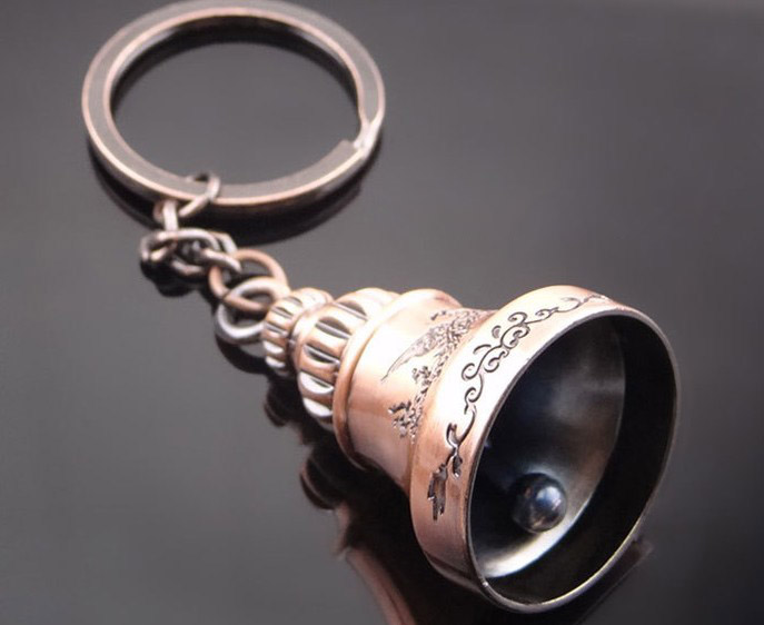 Vintage bell keychain
