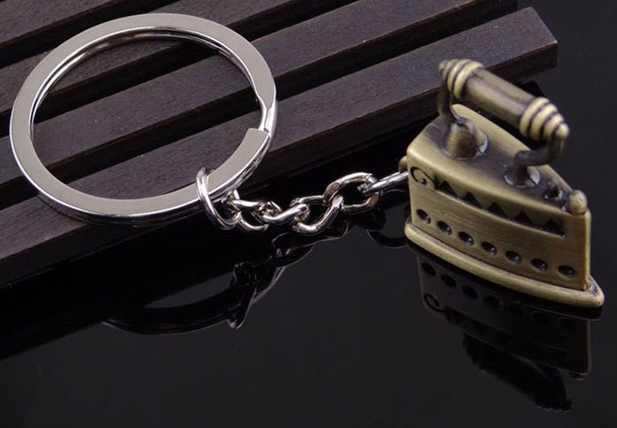 Electric iron keychain