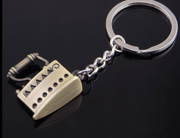 Electric iron keychain