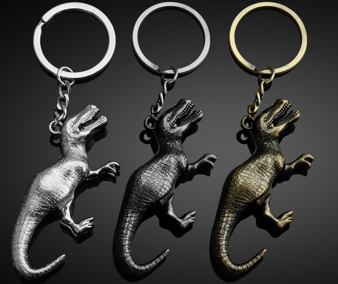 Dinosaur alloy keychain