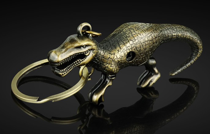Dinosaur alloy keychain