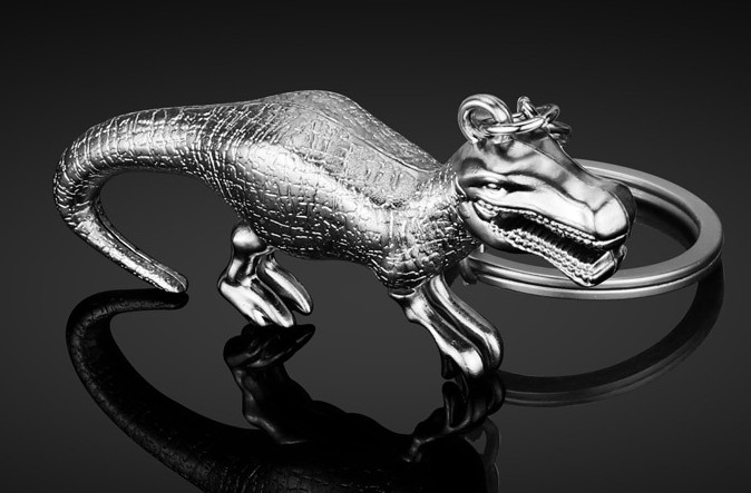 Dinosaur alloy keychain
